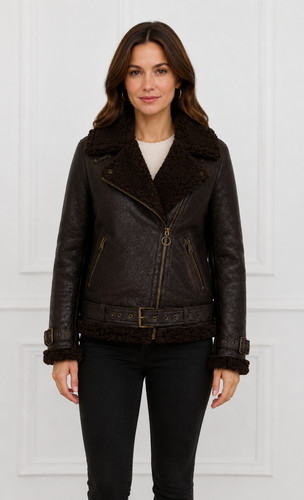 Giacca donna pelle shearling - ,