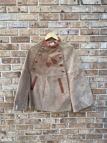 Poncho vintage pelle - vintage, in