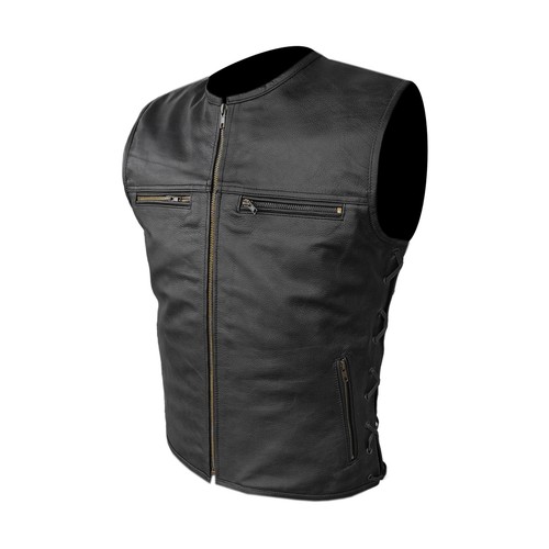 Moto gilet pelle uomo - moto,
