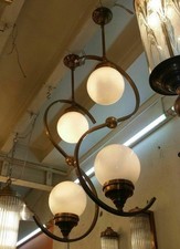 Coppia di plafoniere Art Deco