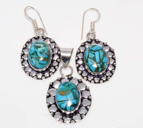 Set orecchini pendenti argento