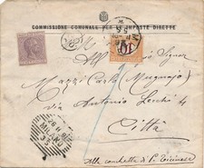 Italia 1891 Busta Milano per