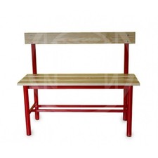 Panca spogliatoio con seduta e schienale,  da mt. 1, Morale Sport, s852.1