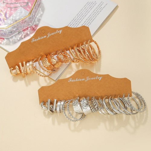 Set orecchini cerchio a - a,