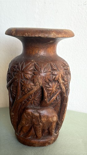 Antico vaso indiano scolpito - antico,
