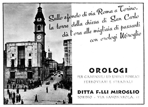 Pubblicita 1938 orologio - 1938,
