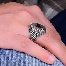 Anello ottomano in argento con