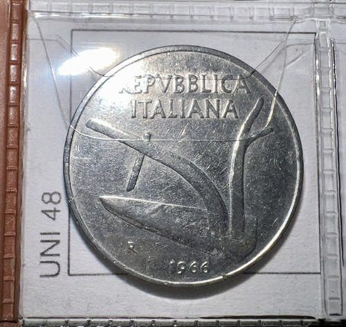 Lire del 1966 - 10, repubblica