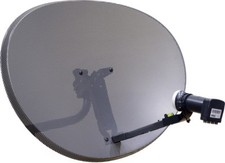 Piatto satellitare quad lnb - piatto,