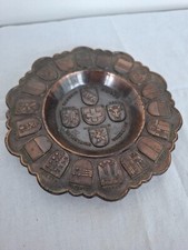 Vintage Bronze Swiss Plate