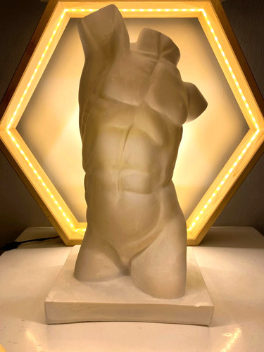 Scultura busto maschile fatta