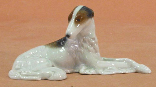 Statuina barsoi porcellana dog - statuina,