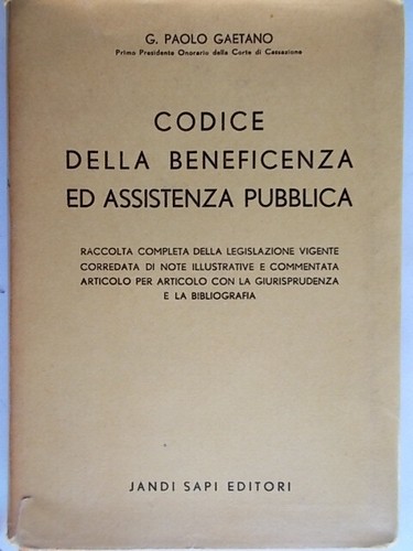Codice della beneficenza - , ed