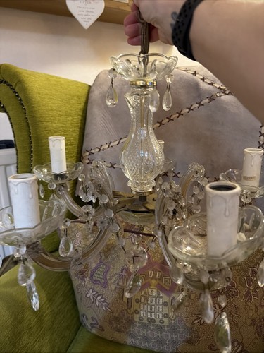 Lampadario vintage cristallo