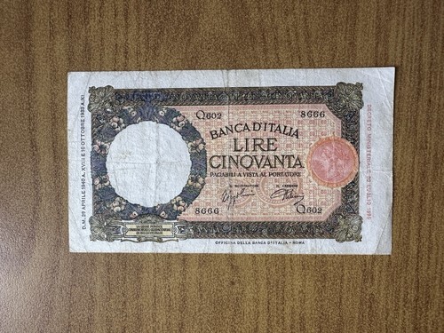 Regno italia 50 - d’, lire