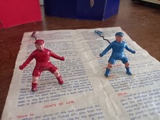 Antico Gioco Calcio 2 Portieri di Metallo metallo Berwich Indoor Football Game