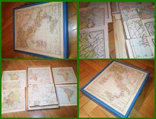 Cubetti componibili carte geografiche anni 50 CONDIZIONI BUONE