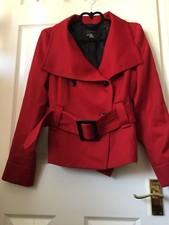 Giacca ZARA rossa con cintura