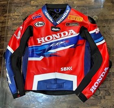 Giacca Pelle Moto Honda Racing