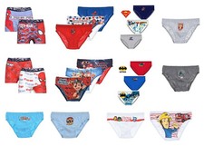 Bambini Ragazzi Spiderman Paw Patrol Batman Slip & Boxer Mutande 2-8Years
