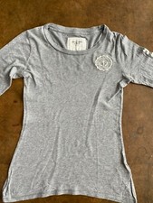 ABERCROMBIE&FITCH +T SHIRT+GRIGIO+ TG S+ MANICA LUNGA+ORIGINAL 100%+STREET WEAR