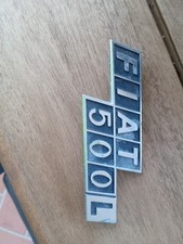 TARGHETTA,FREGIO,STEMMA,LOGO POSTERIORE PER FIAT 500 L EPOCA