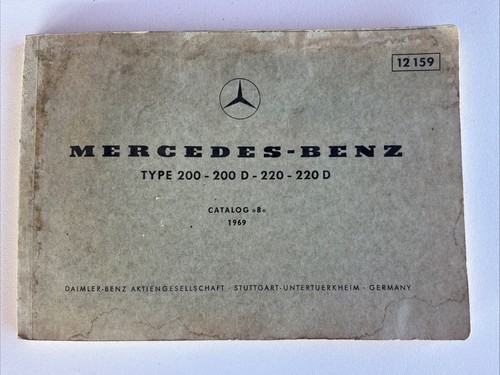Catalogo ricambi mercedes - mercedes, 1969