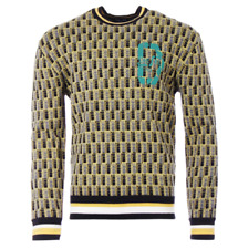 Diesel Toledo Bellissima Felpa Jacquard Maglia Collo Crew S