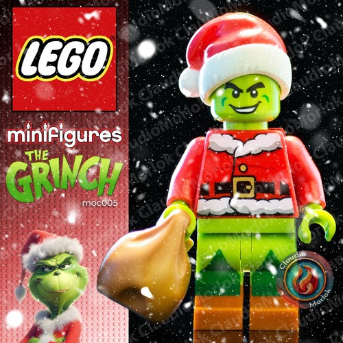 Lego the grinch minifigure - the,