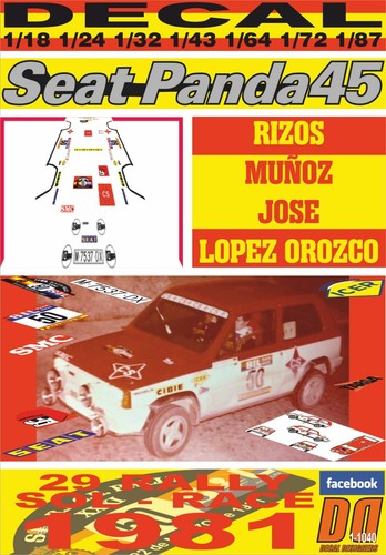 Decal seat panda rizos - seat,