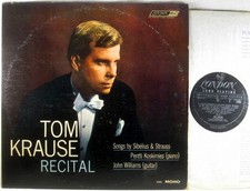 LONDON 1962 Tom Krause Recital