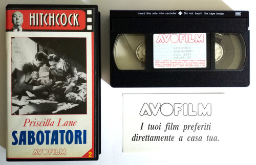 Vhs sabotatori alfred - vhs,