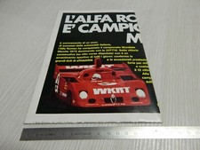 POSTER ORIGINALE 1975 EX ALLEGATO A RIVISTA IL QUADRIFOGLIO ALFA ROMEO 1975