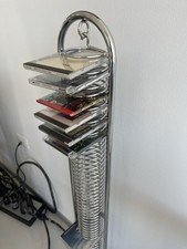 Colonna porta cd in acciaio inox Artista Visitatore