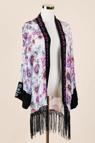 Caftano kimono festival - , frange