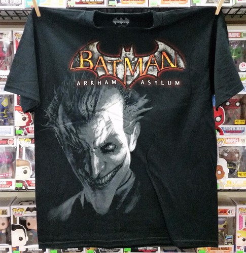 Maglietta batman arkham - arkham, asilo