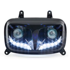 MASCHERA FANALE ANTERIORE CON 2 LED STR8 EYELIGHT NERO BOOSTER BWS DAL 2004