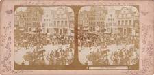 STEREOVIEW - Kiel Germania - Marktplatz 1903 Heiligensee Berlino