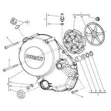 DUCATI 796 HYPERMOTARD 2009-2012 Kit viti brugola inox motore completo