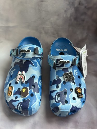 Bape crocs blu taglia 43 - crocs,