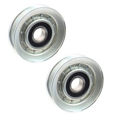2x Puleggia Di Rinvio Ø75mm