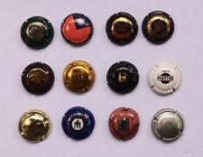 12 tappi capsule spumante vino frizzante champagne bevande birra vintage lotto A