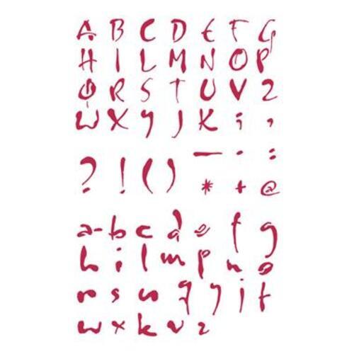 Stencil alfabeto stamperia - stencil,