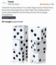 6 pezzi scatole dadi 11 in