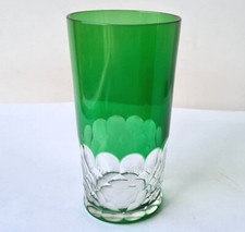 Bicchiere Vetro Sparato Levigato a Mano Um 1900 O508