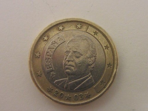 Moneta euro spagna re - da, 1