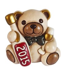 Thun Orso Teddy Buon Anno 2015, Rosso, Orsetto, Perfetto 