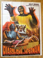 ARGOMAN IL FANTASTICO SUPERMAN fantascienza originale GRANDE poster film francese '67