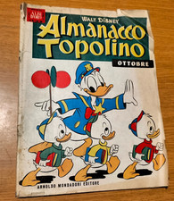 ALBI D'ORO ALMANACCO TOPOLINO #  10 - OTTOBRE 1957-CON RARO INSERTO -BUONO - AO2