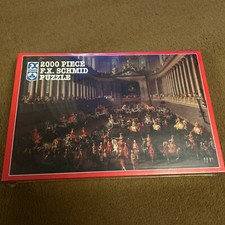 Raro F.X. Puzzle Schmid 2000 pezzi scuola di equitazione invernale del cortile di Vienna